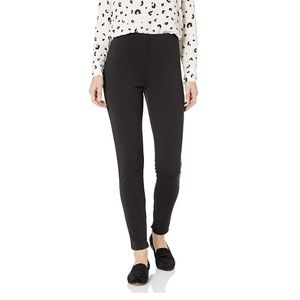 Chaus Black Ponte Ankle Zip Leggings